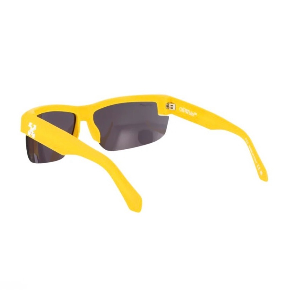 Off-White Toledo Sunglasses Yellow/Dark Grey O/S 75-14-125 NWT Full Inclusion - Picture 3 of 4